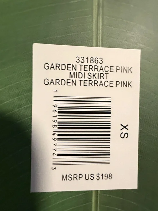 FARM Rio Pink Floral & Multicolor Print Midi Skirt - Picture 3 of 3